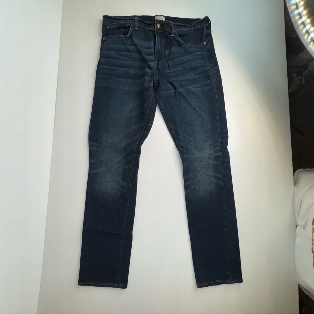 J Crew 250 Skinny Stretch on Demand jean in dark worn-in wash AB689